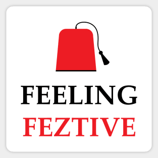 Feeling Feztive Doctor Who Christmas Sticker